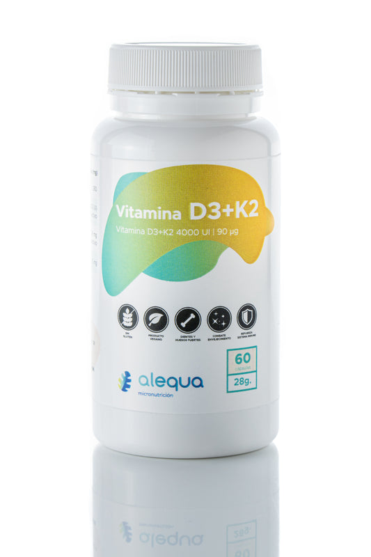 Vitamina D3 (4000UI) + K2 (60 cápsulas)