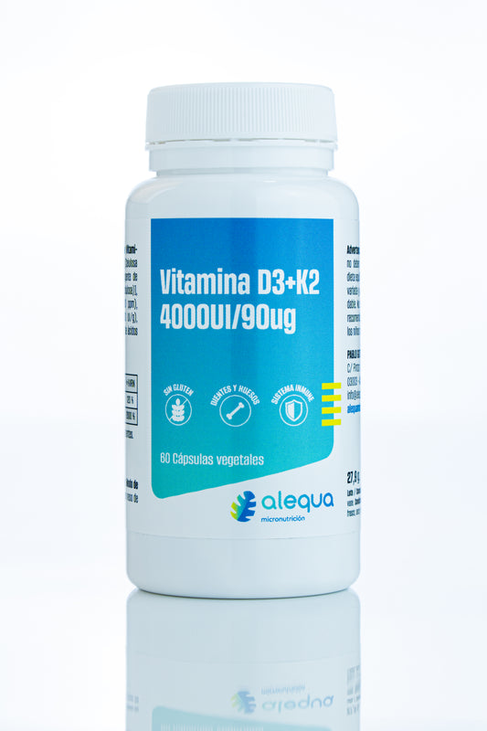 Vitamina D3 (4000UI) + K2 (60 cápsulas)